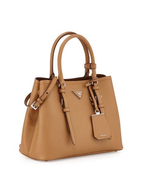 prada saffiano cuir double bag|authentic prada saffiano bag.